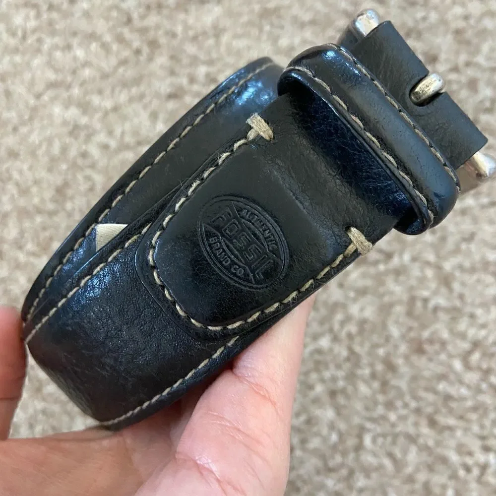 Fossil Black Leather Belt